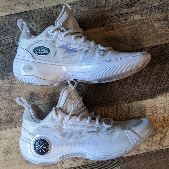 Women's White Athletic Shoes - Picture 2 of 8